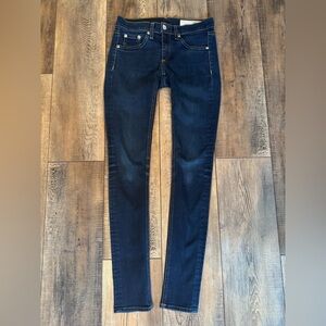 Rag & Bone Soft Harrow Skinny Jeans Dark Wash Size 25